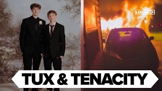 'You just have to react': Watch as teens save family from fire in prom night heroics