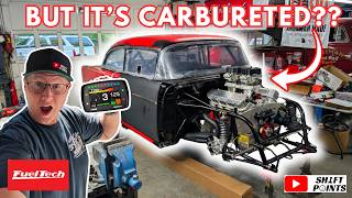 The 55 Bel Air Is Getting A FuelTech System! | Yes It Is Still Carbureted!