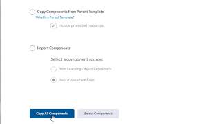 Importing course components from other Brightspace courses