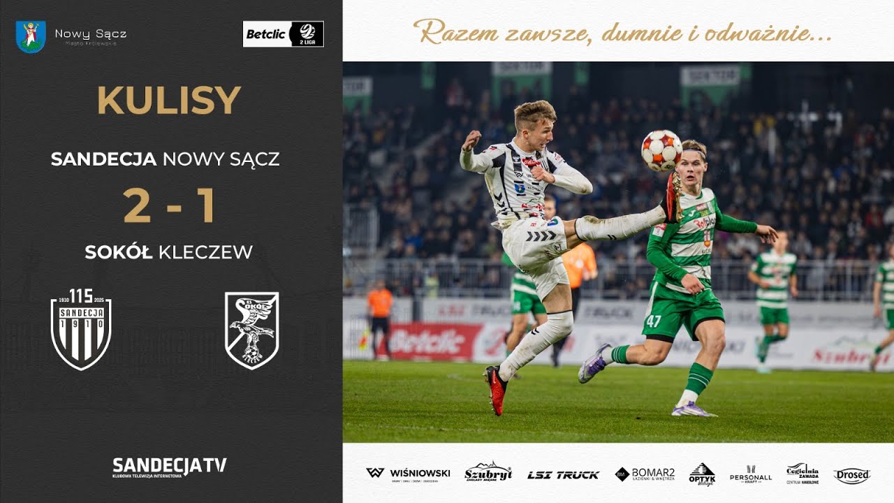 Sandecja Nowy Sącz - Sokół Kleczew 2:1 (0:1) | kulisy meczu | 07.11.2025