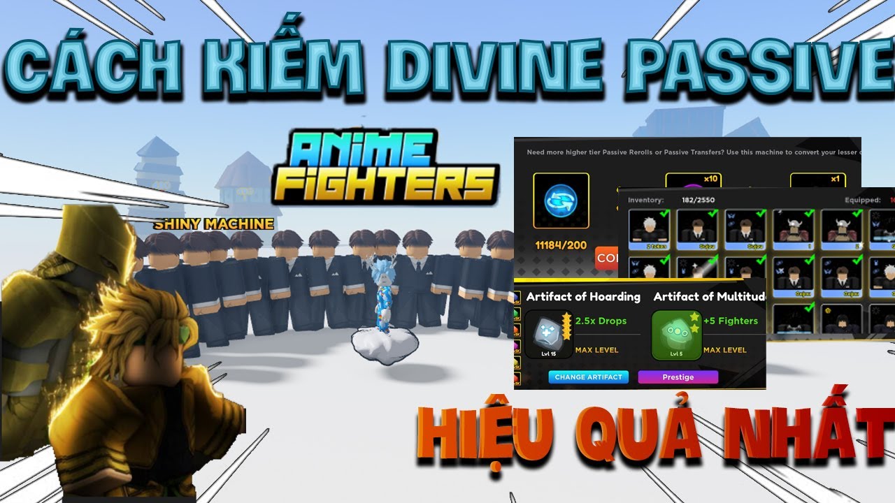 Anime Fighters Simulator : Cách lấy 2 Passive và nên dùng kết hợp nào ngon  nhất và UPD MAP SUMMER !! - YouTube