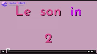 Le son in 2 - j'écoute (French immersion)