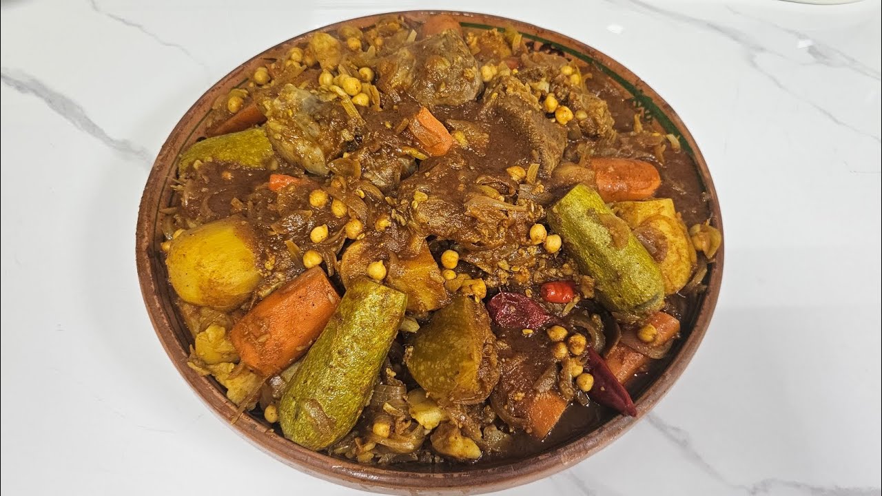 كسكسي الليبي باللحم على طريقتي 👌