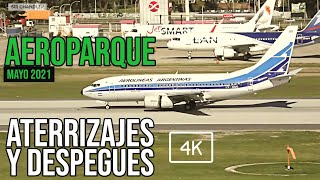 Despegues y aterrizajes Aeroparque - 4K - Mayo 2021 - Buenos Aires