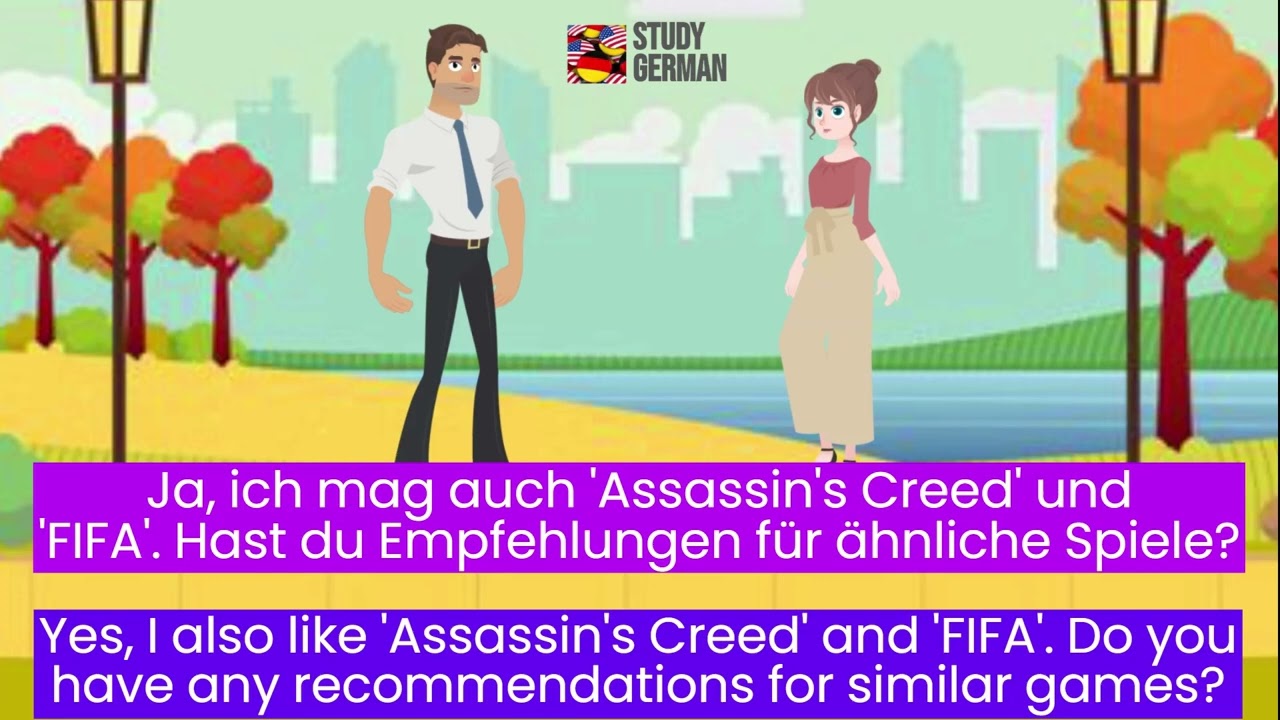 Learn German - A conversation about video games