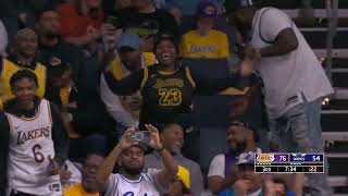 Lebron James Insane Reverse Windmill Dunk Off Lob From Dennis Schroder Vs Hornets