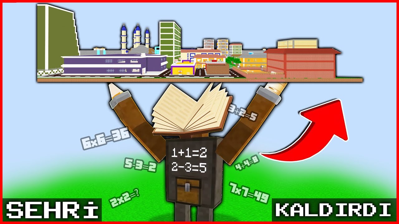 OKUL CANAVARI ŞEHRİ HAVAYA KALDIRDI! 😱 - Minecraft ZENGİN FAKİR HAYATI