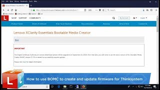 How to use the Lenovo XClarity Essentials Bootable Media Creator (BOMC) to update firmware