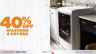 Spring Fresh Savings -  40% Off Washers & Dryers