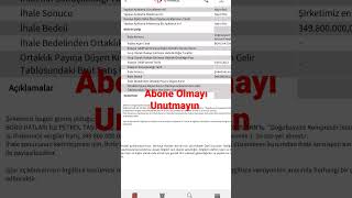 Kontrolmatik Girdiği İhalede 349.8 Milyon Tllik Teklif Vererek 1. Olduğunu Açıkladı