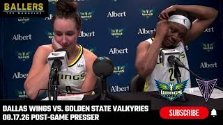 Alanna Smith & Arike Ogunbowale: Dallas Wings Postgame Presser vs. Golden State Valkyries | 08.17.26