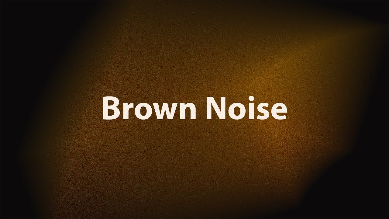 Brown Noise for Sleep – 10 Hours (Black Screen)