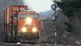 Double Stacked Intermodal Roars Through Paris Junction | CN Dundas Sub