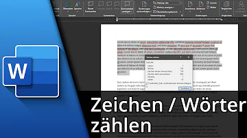 Wie kann ich Wörter zählen?