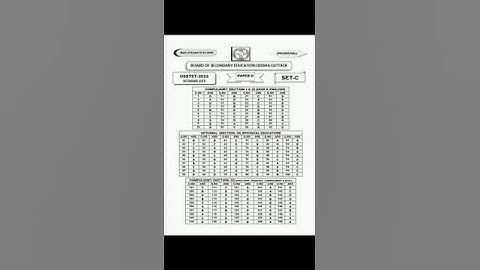 Osstet answer key 2023.