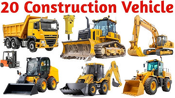 Learn 20 Construction Vehicle Names for Kids with Pictures & Sounds