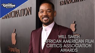 Will Smith Accepts the Beacon Award at the African American Film Critics Assocation Awards