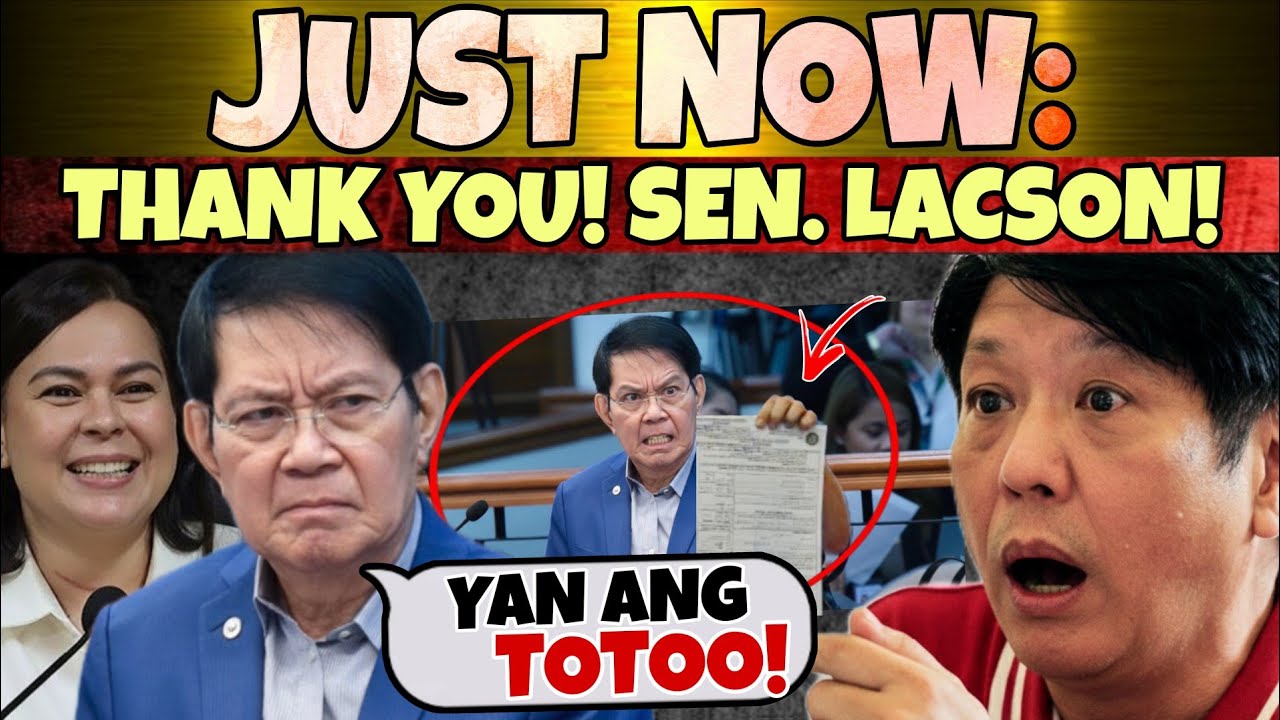🔥JUST NOW: BREAKING NEWS! GRABE! MATINDI TO! NILAB4S NA ANG MATIND1NG  BAHO!? LACSON BUMWELTA NA!