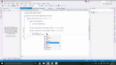 SUBSTRING Y INDEXOF EN C#
