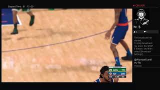 Im back!! Playing NBA 2k22 season mode Game 1 week 1 premier week New York Knicks vs Boston Celtics