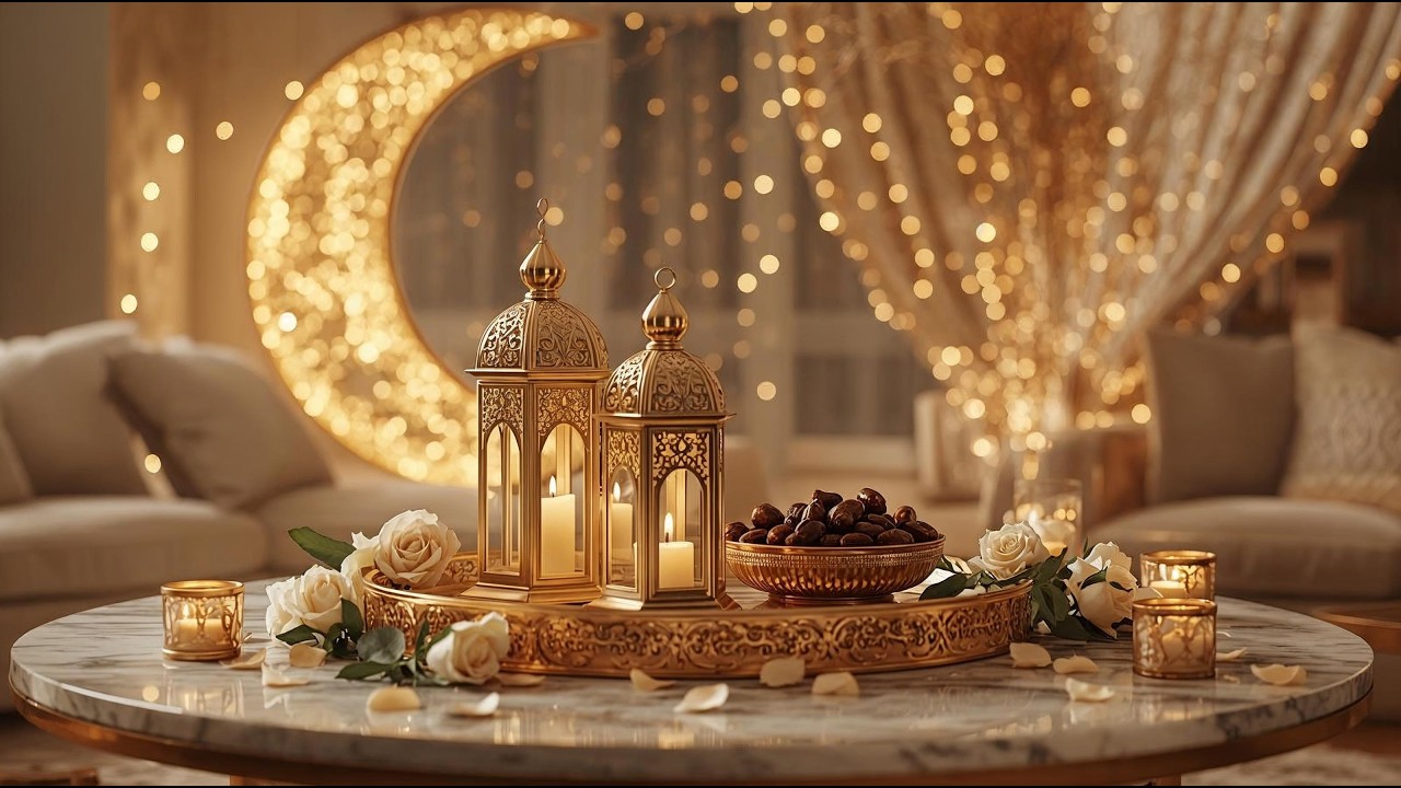Royal Ramadan Kareem 🌙👑 | أجواء رمضانية ذهبية فاخرة وخلفية روحانية هادئة (Luxury Ambience)