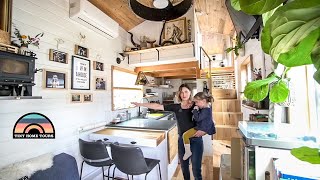 Family Of 3 Lives Tiny To Spend More Time Together - Gorgeous Tiny Home Tour