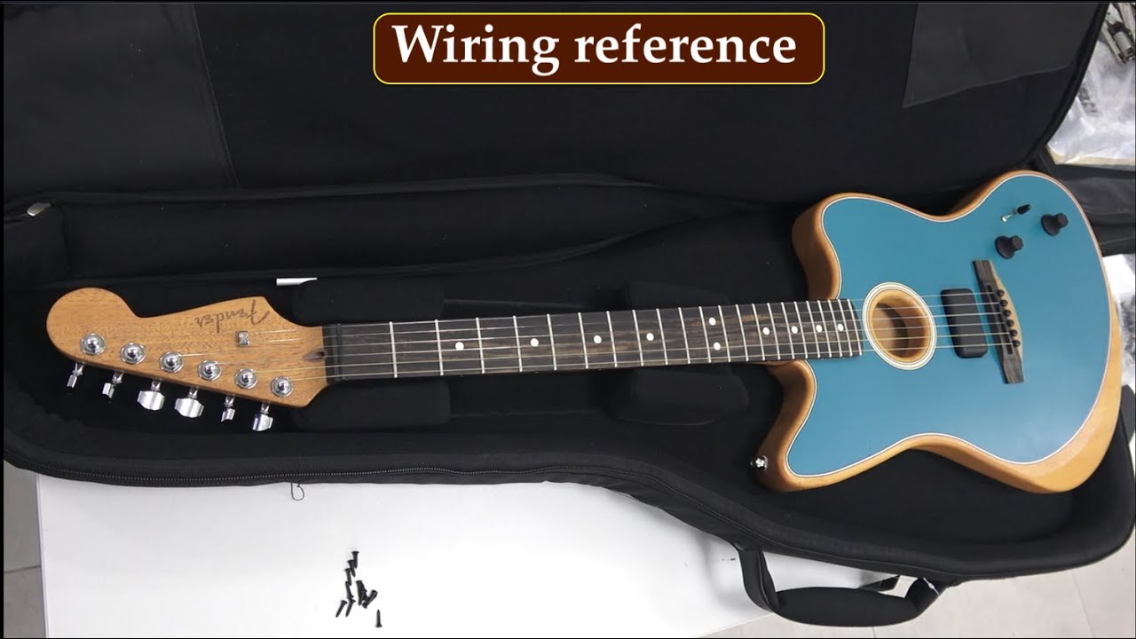 Fender Acoustic Electric Guitar Model 494 000 718 Wirings - YouTube