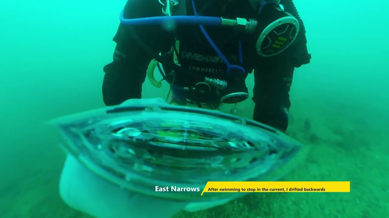 East Narrows drift dive a short to show the speed of the tide.