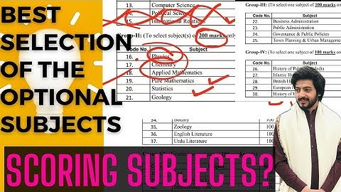 How to select optional subjects for CSS | Best subjects for CSS 2025 - CSSTROLOGY