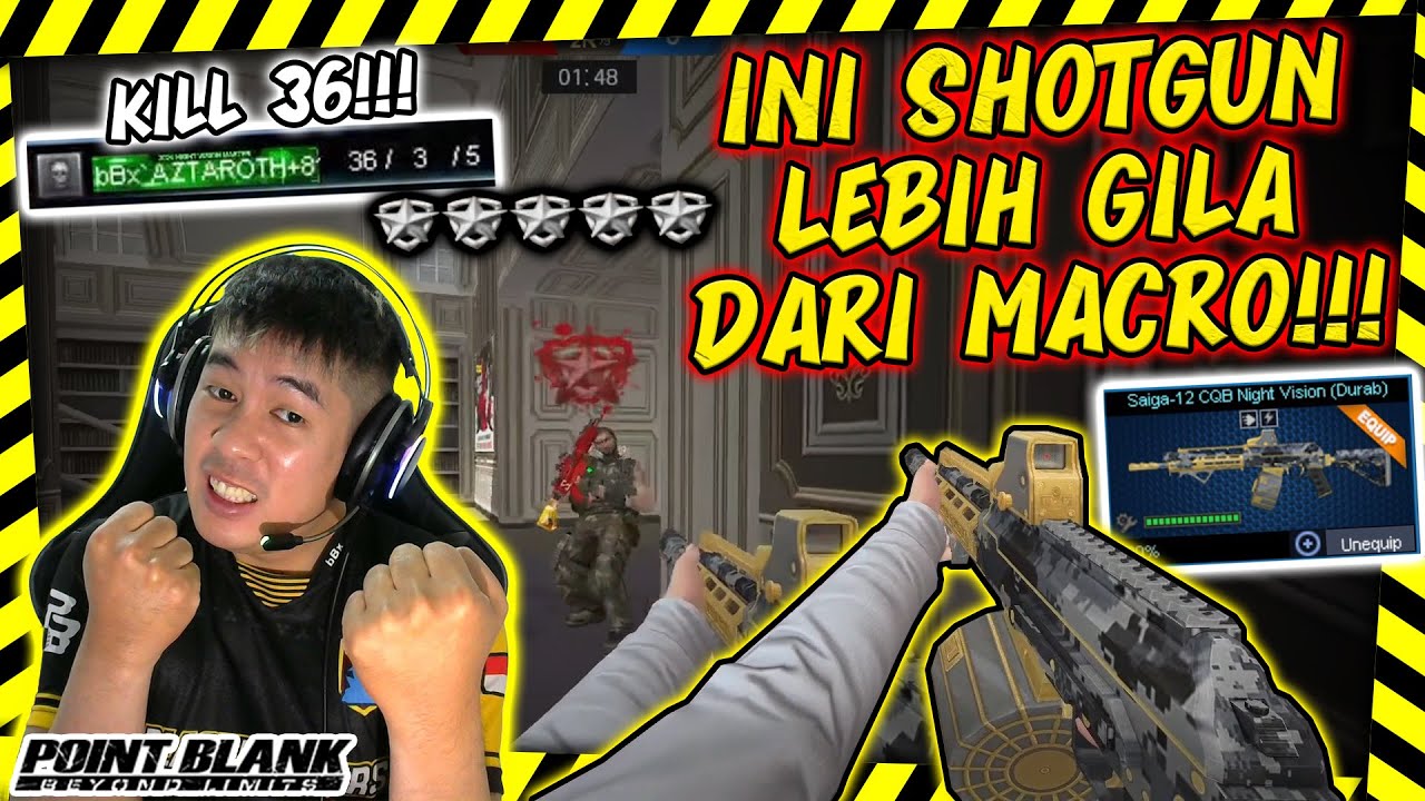 NGERUSUH PAKE SHOTGUN PERMANEN BATTLEPASS MACRO KALAH Point Blank Ngerusuh pake shotgun permanen battlepass macro kalah point blank