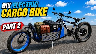 Part 2: Upgrade My DIY Cargo Bike into an Electric Cargo Bike | 48V 1000W