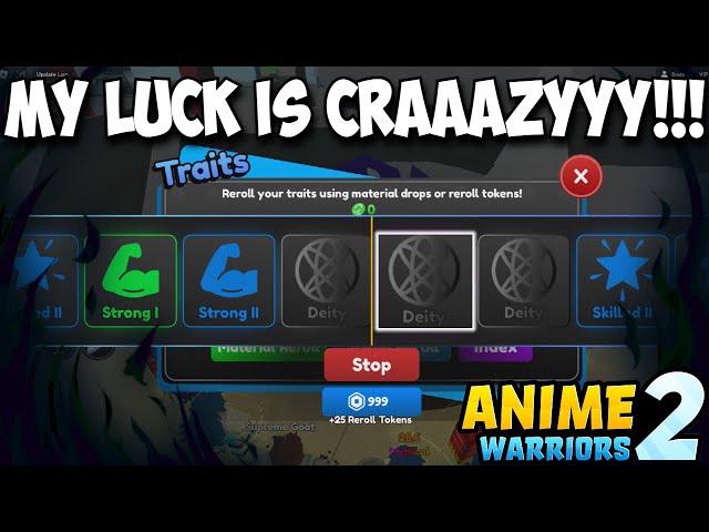 Anime Warriors Simulator 2 Traits Tier List - Best Traits