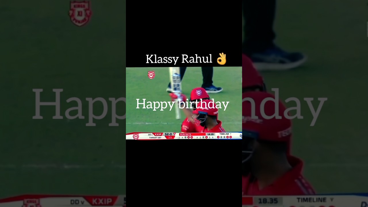 Happy birthday to klassy Rahul 👌🥶 