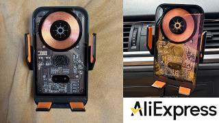 Car Wireless Charger on AliExpress | Transparent Air Vent Phone Holder Fast Charging