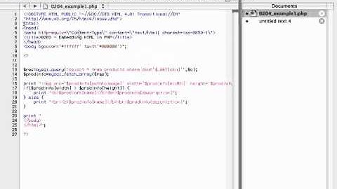 Embedding HTML in PHP.flv
