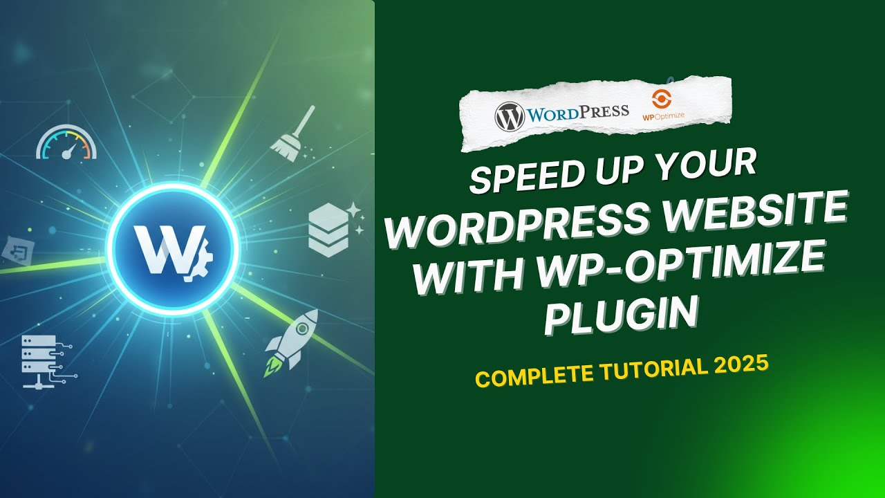 🚀 Speed Up Your WordPress Website with WP-Optimize | Complete Tutorial ...