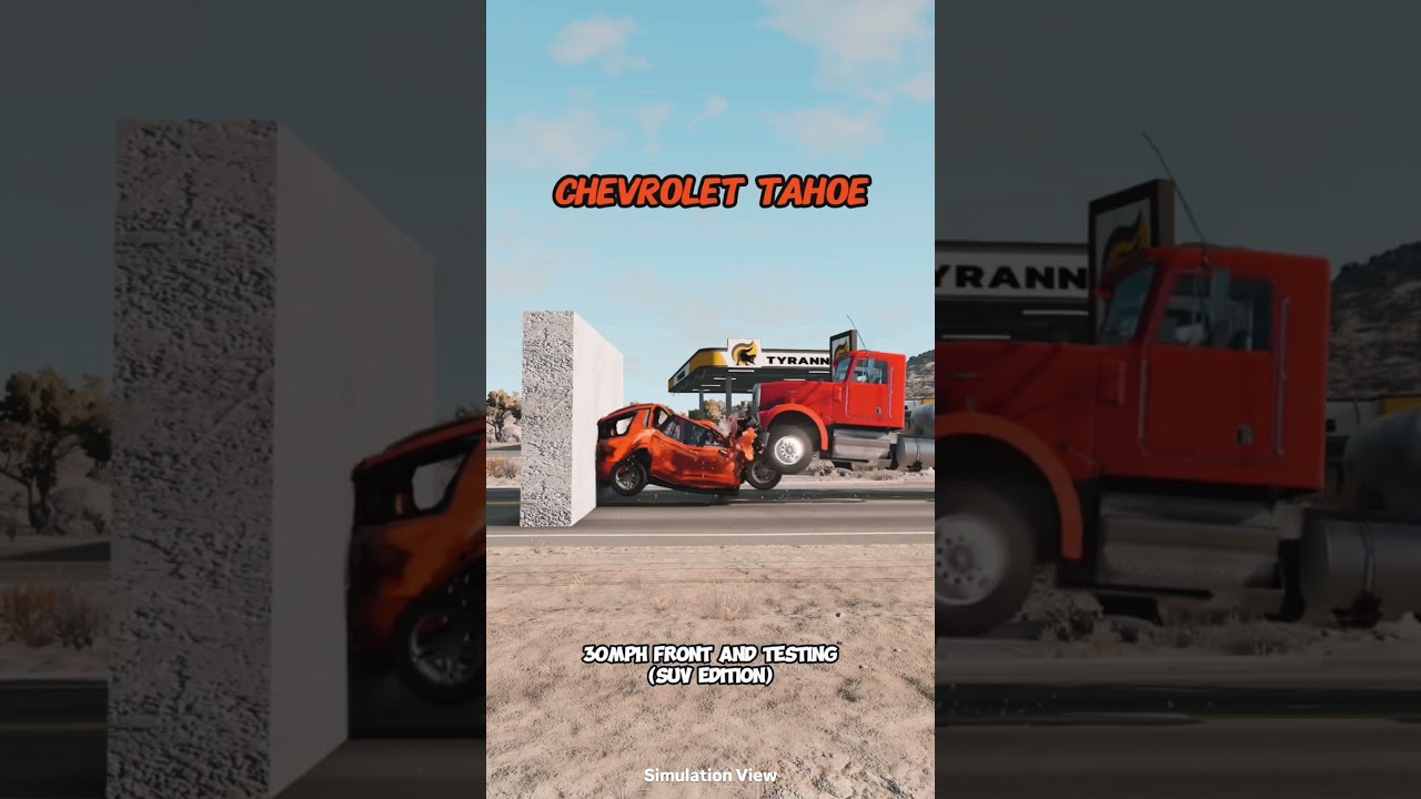 Front and Rear vehicle impact simulation | CarSimTV | 