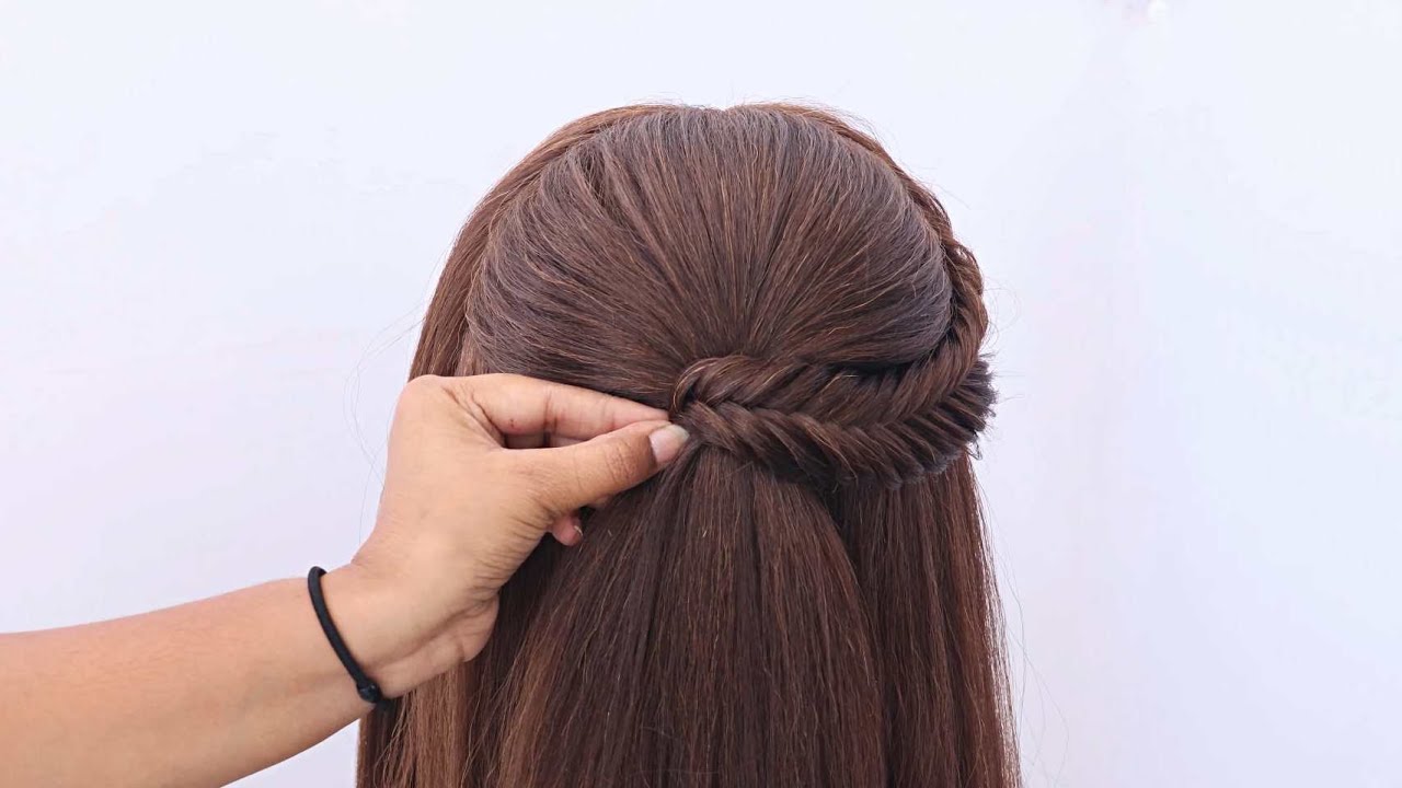 Very beautiful ponytail hairstyle tutorial step by step for wedding ...