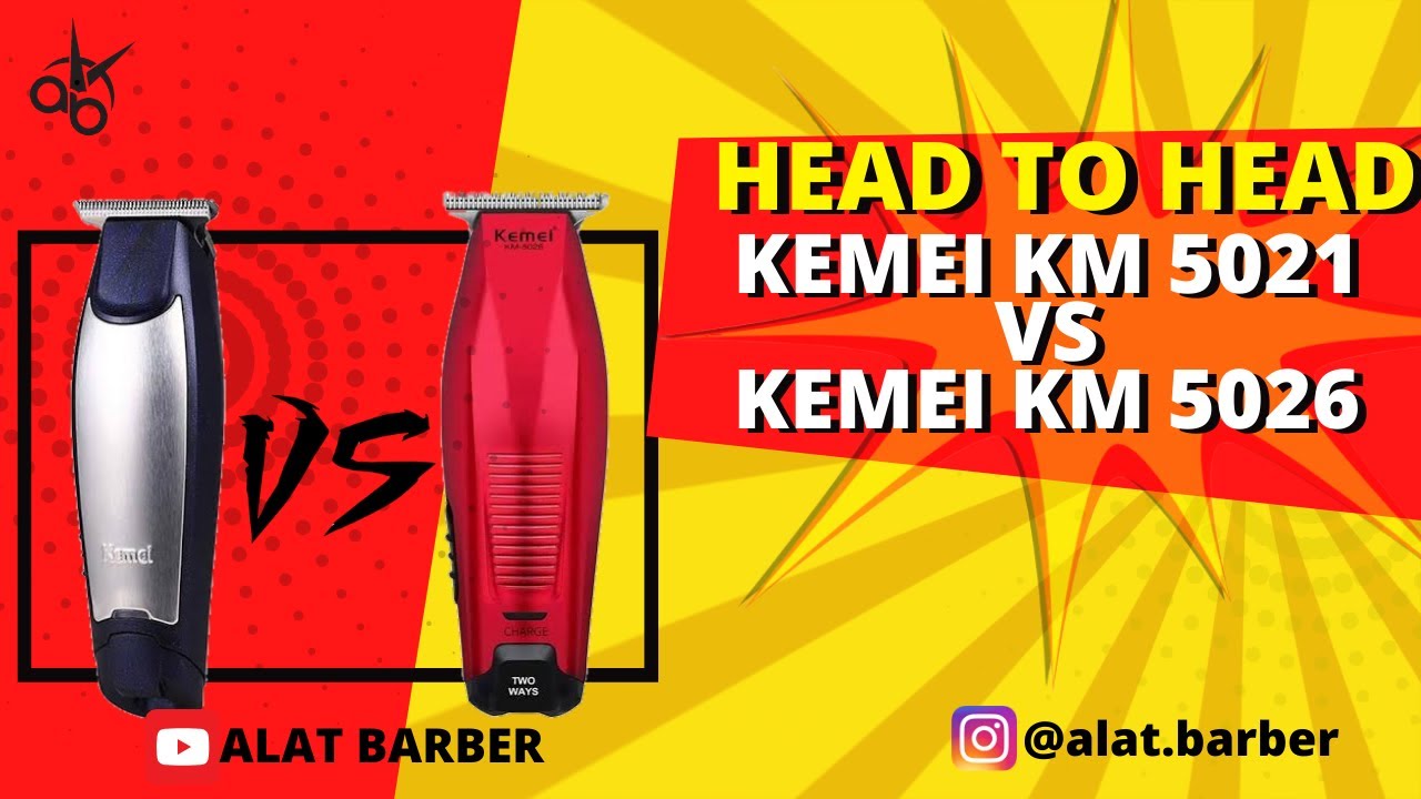 Kemei Trimmer KM 5021 VS KM 5026, pilih mana?