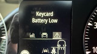 Easy fix keycard battery low message for Dacia Renault - found plus secret emergency key #keycard