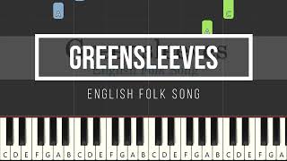 Greensleeves - English Folk Song (Easy Piano) - YouTube