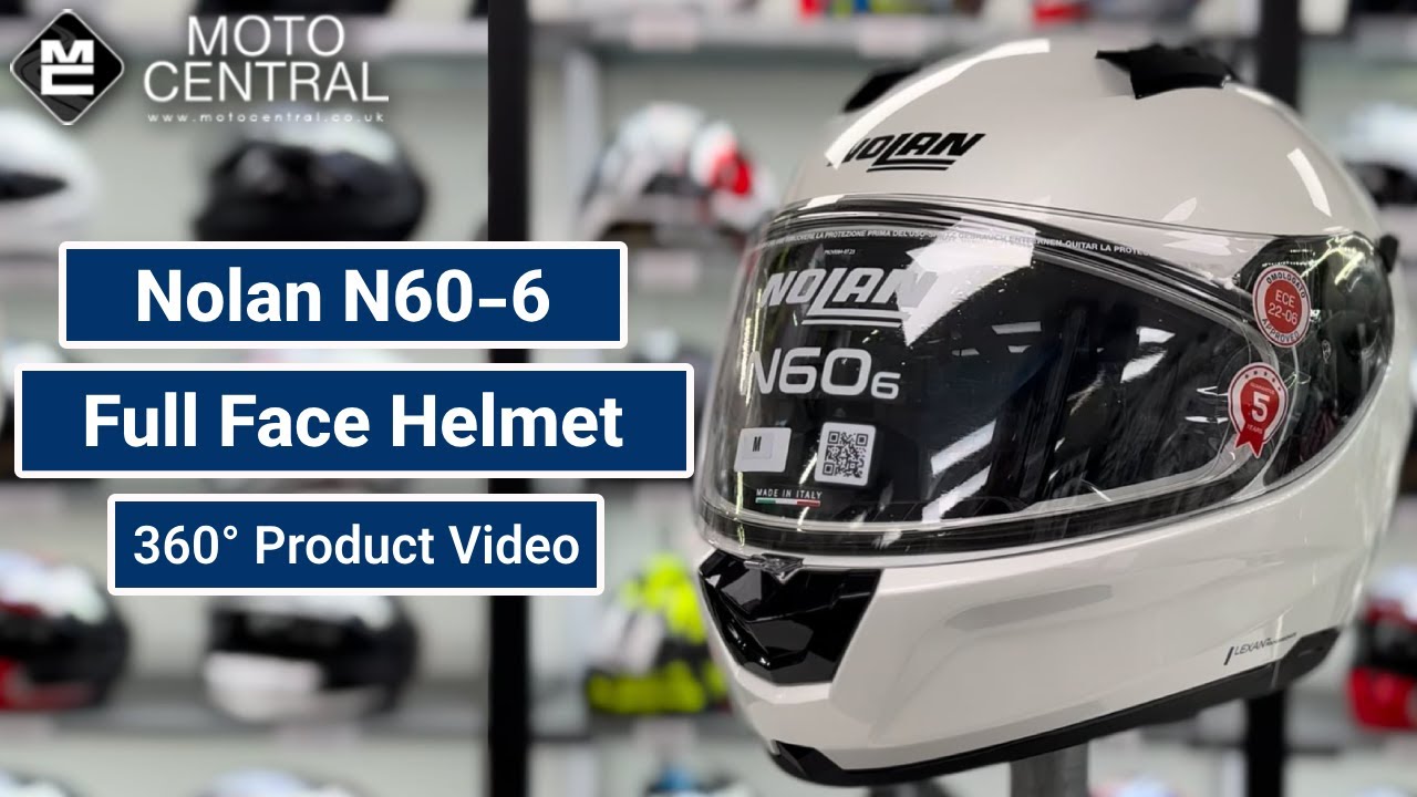 Nolan N60-6 Classico White Full Face Motorcycle Helmet | 360