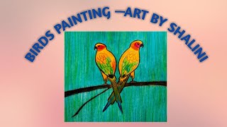 step birds painting
