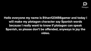 Can plotagon speak Spanish?