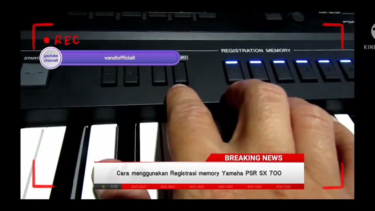 CARA REGISTRASI MEMORY YAMAHA PSR SX700 | VANDIOFFICIALL | PSR SX700