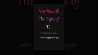 Breaking Pi: The New World Record Revealed!