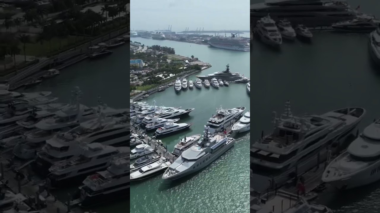 Miami Boat Show Drone Clip 