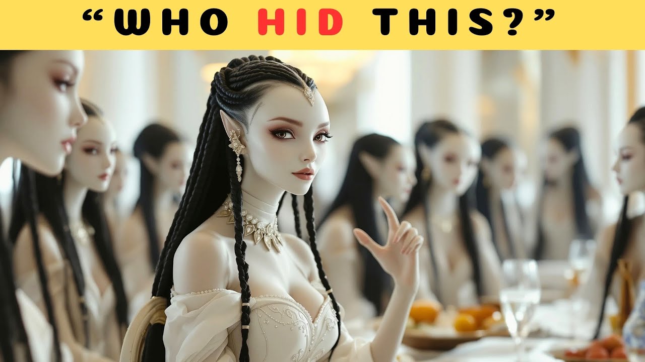 Alien Girls Surrounded a Man. The Man Sat Down Next to Them Without Being Able to Do Anything.