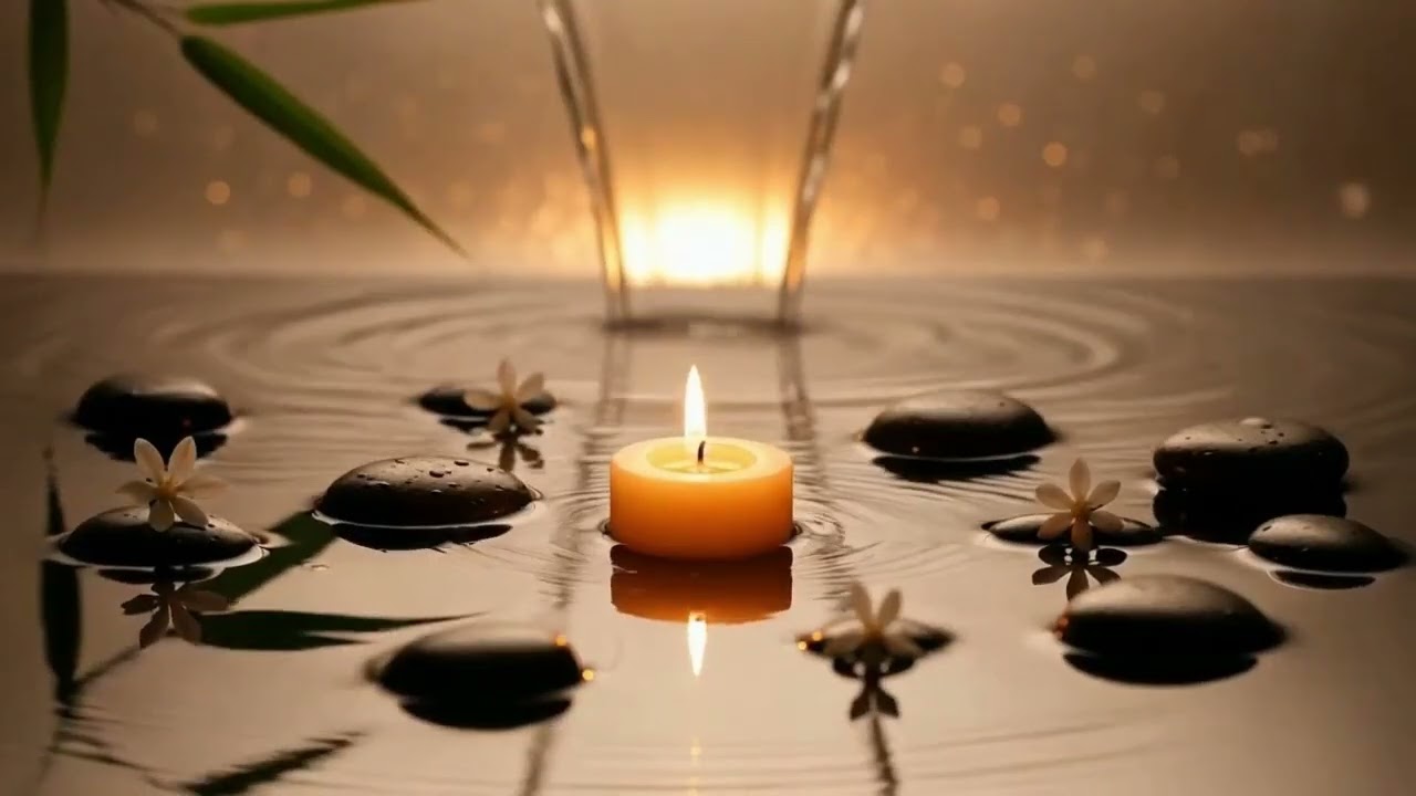 Total Night Calm | Deep Sleep Music — Candle & Water Spa for Healing ✨