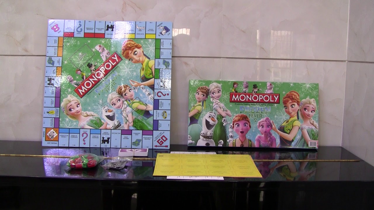 Brand New Monopoly Board Game Frozen Fever 2 Version YouTube